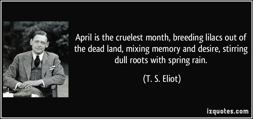 april is the cruelest month